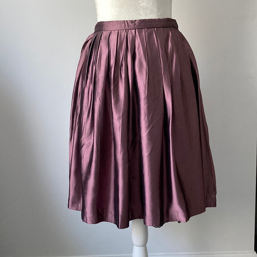Alfred Sung Mauve Skirt with Pockets - Vintage - Picture 1 of 10